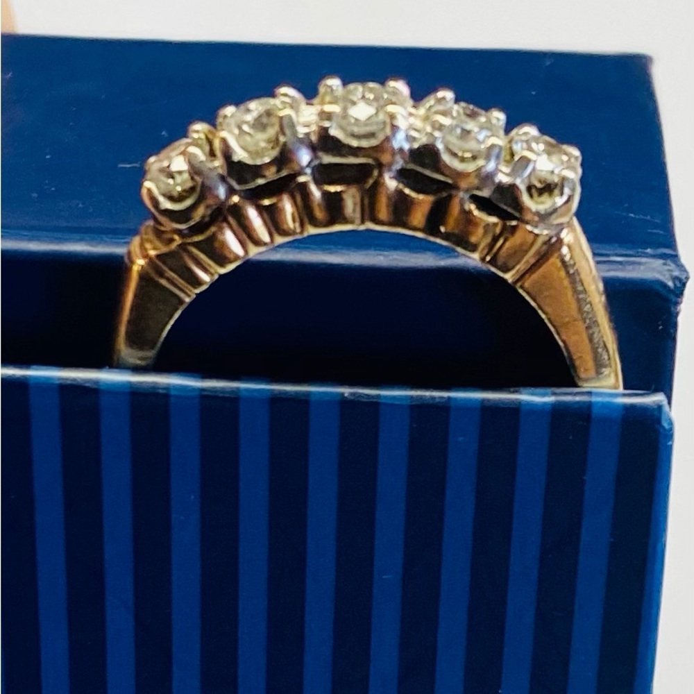 Diamond Wedding Band 14K Yellow Gold